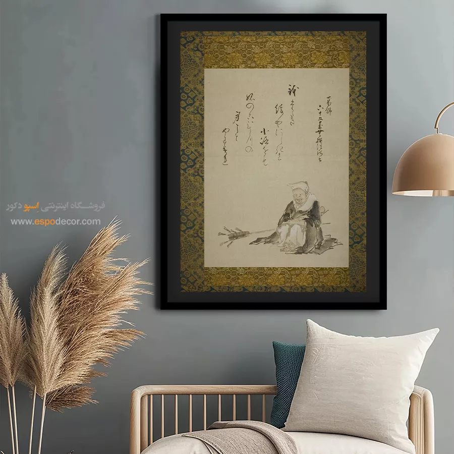 تابلو برای دفتر کار - راهب فروش چای – تابلو نقاشی هوکوسای - اسپو دکور