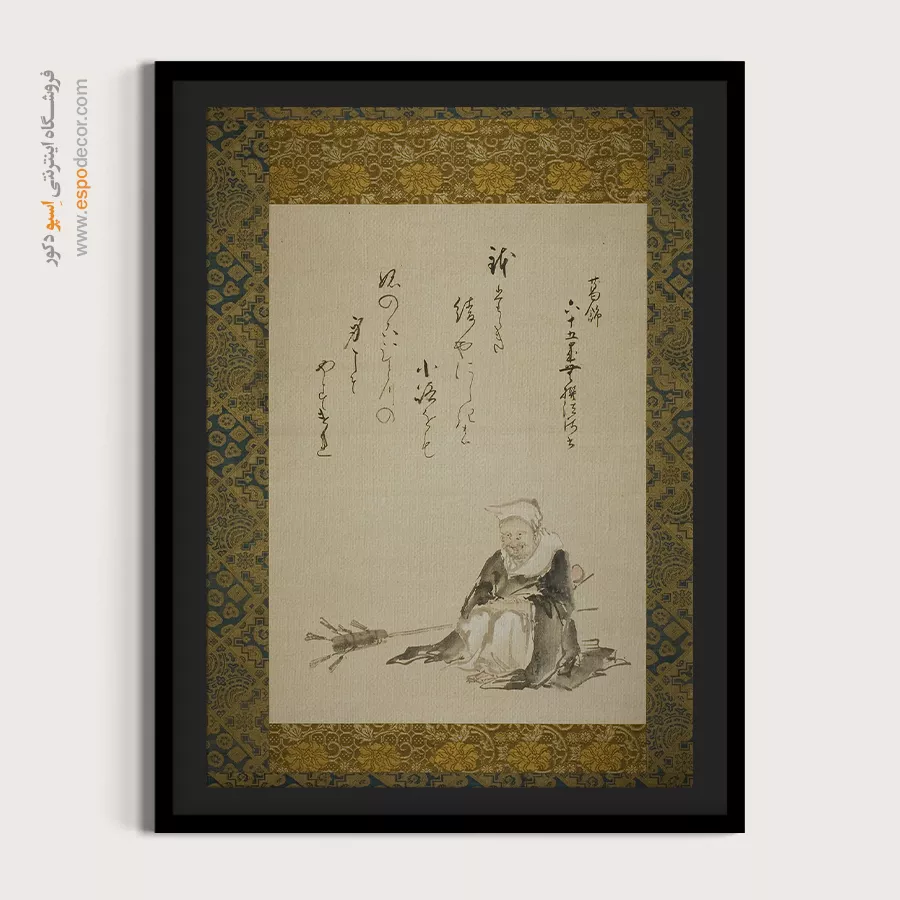 تابلو برای دفتر کار - راهب فروش چای – تابلو نقاشی هوکوسای - اسپو دکور