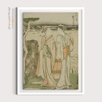 تابلو برای کافی‌شاپ - زنگ عصر در معبد – تابلو نقاشی هوکوسای - اسپو دکور