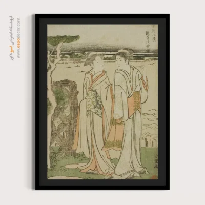 تابلو برای کافی‌شاپ - زنگ عصر در معبد – تابلو نقاشی هوکوسای - اسپو دکور