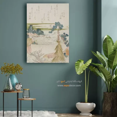 تابلو برای لابی هتل - مردی که تیراندازی می کند – تابلو نقاشی هوکوسای - اسپو دکور