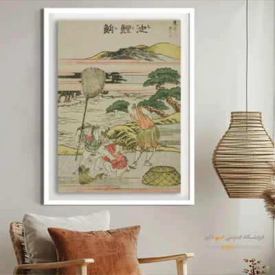 تابلو بوم کلاسیک - چیریو – تابلو نقاشی هوکوسای - اسپو دکور