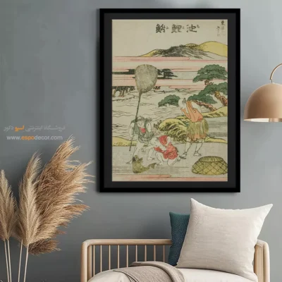 تابلو بوم کلاسیک - چیریو – تابلو نقاشی هوکوسای - اسپو دکور