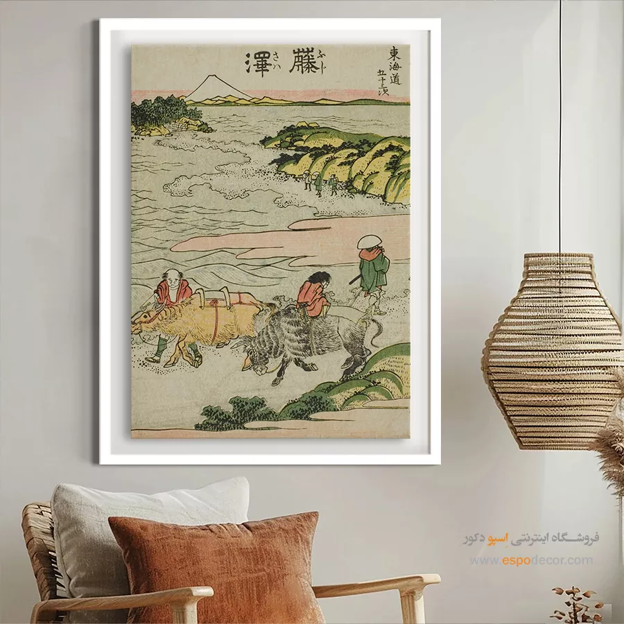 تابلو بوم طبیعت - فوجیساوا – تابلو نقاشی هوکوسای - اسپو دکور