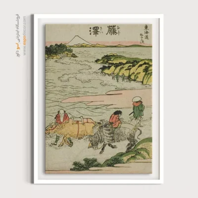 تابلو بوم طبیعت - فوجیساوا – تابلو نقاشی هوکوسای - اسپو دکور