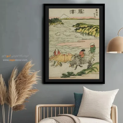 تابلو بوم طبیعت - فوجیساوا – تابلو نقاشی هوکوسای - اسپو دکور