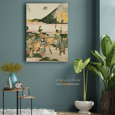 تابلو بوم گل و گیاه - هارا – تابلو نقاشی هوکوسای - اسپو دکور