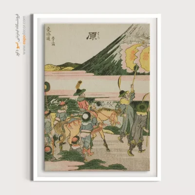 تابلو بوم گل و گیاه - هارا – تابلو نقاشی هوکوسای - اسپو دکور