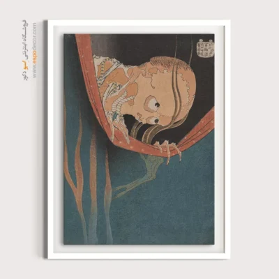 تابلو بوم با قیمت مناسب - صد داستان ارواح – تابلو نقاشی هوکوسای - اسپو دکور