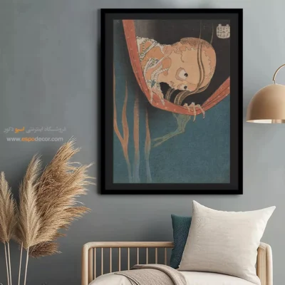 تابلو بوم با قیمت مناسب - صد داستان ارواح – تابلو نقاشی هوکوسای - اسپو دکور