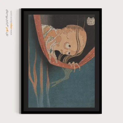 تابلو بوم با قیمت مناسب - صد داستان ارواح – تابلو نقاشی هوکوسای - اسپو دکور