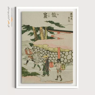 خرید تابلو بوم دست‌ساز - ایستگاه توکایدو – تابلو نقاشی هوکوسای - اسپو دکور