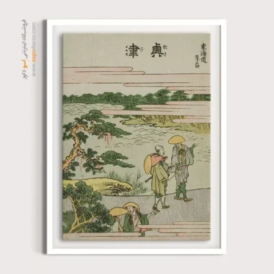 تابلو دیواری پانوراما - اوکازاکی – تابلو نقاشی هوکوسای - اسپو دکور