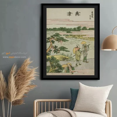 تابلو دیواری پانوراما - اوکازاکی – تابلو نقاشی هوکوسای - اسپو دکور