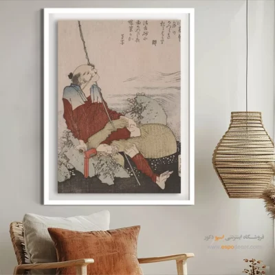 تابلو بزرگ برای فضاهای خاص - ساکانوشیتا – تابلو نقاشی هوکوسای - اسپو دکور