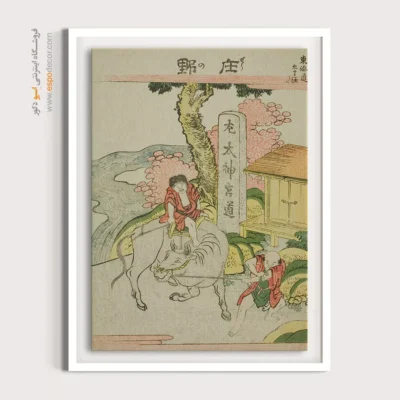 چاپ حرفه‌ای روی بوم - شونو – تابلو نقاشی هوکوسای - اسپو دکور