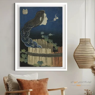 تابلو بوم ضد آب - عمارت بشقاب ها – تابلو نقاشی هوکوسای - اسپو دکور