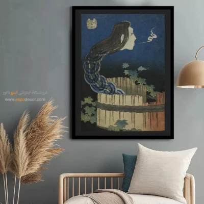 تابلو بوم ضد آب - عمارت بشقاب ها – تابلو نقاشی هوکوسای - اسپو دکور