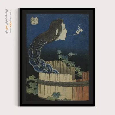 تابلو بوم ضد آب - عمارت بشقاب ها – تابلو نقاشی هوکوسای - اسپو دکور