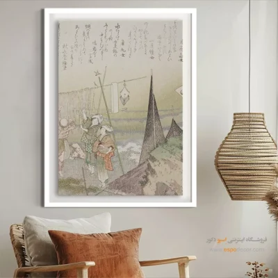 چاپ مستقیم روی بوم کنواس - خشک کردن – تابلو نقاشی هوکوسای - اسپو دکور