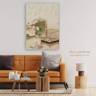 خرید تابلو برای سوپرایز - قورباغه در قفس – تابلو نقاشی هوکوسای - اسپو دکور