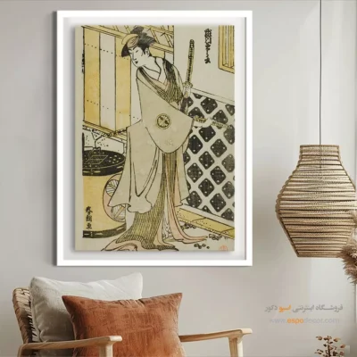 تابلو برای هدیه به عزیزان - سگاوا در نقش یک زن – تابلو نقاشی هوکوسای - اسپو دکور