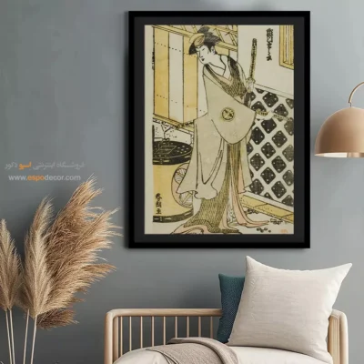 تابلو برای هدیه به عزیزان - سگاوا در نقش یک زن – تابلو نقاشی هوکوسای - اسپو دکور