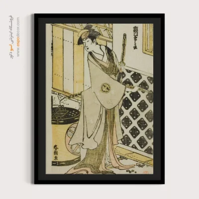 تابلو برای هدیه به عزیزان - سگاوا در نقش یک زن – تابلو نقاشی هوکوسای - اسپو دکور