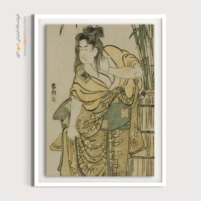 تابلو برای خاطرات ویژه - کومازو بازیگر نقش یک زن – تابلو نقاشی هوکوسای - اسپو دکور