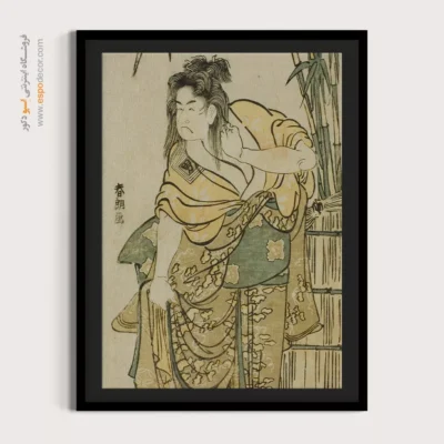 تابلو برای خاطرات ویژه - کومازو بازیگر نقش یک زن – تابلو نقاشی هوکوسای - اسپو دکور