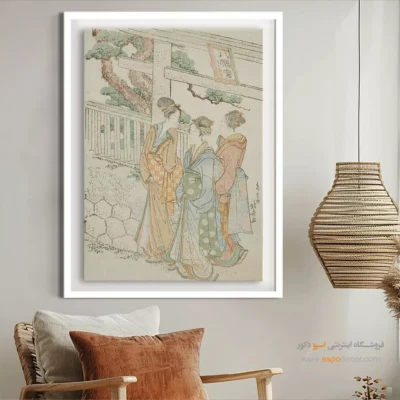 تابلو برای هنردوستان - بازدید از زیارتگاه هاچیمن – تابلو نقاشی هوکوسای - اسپو دکور