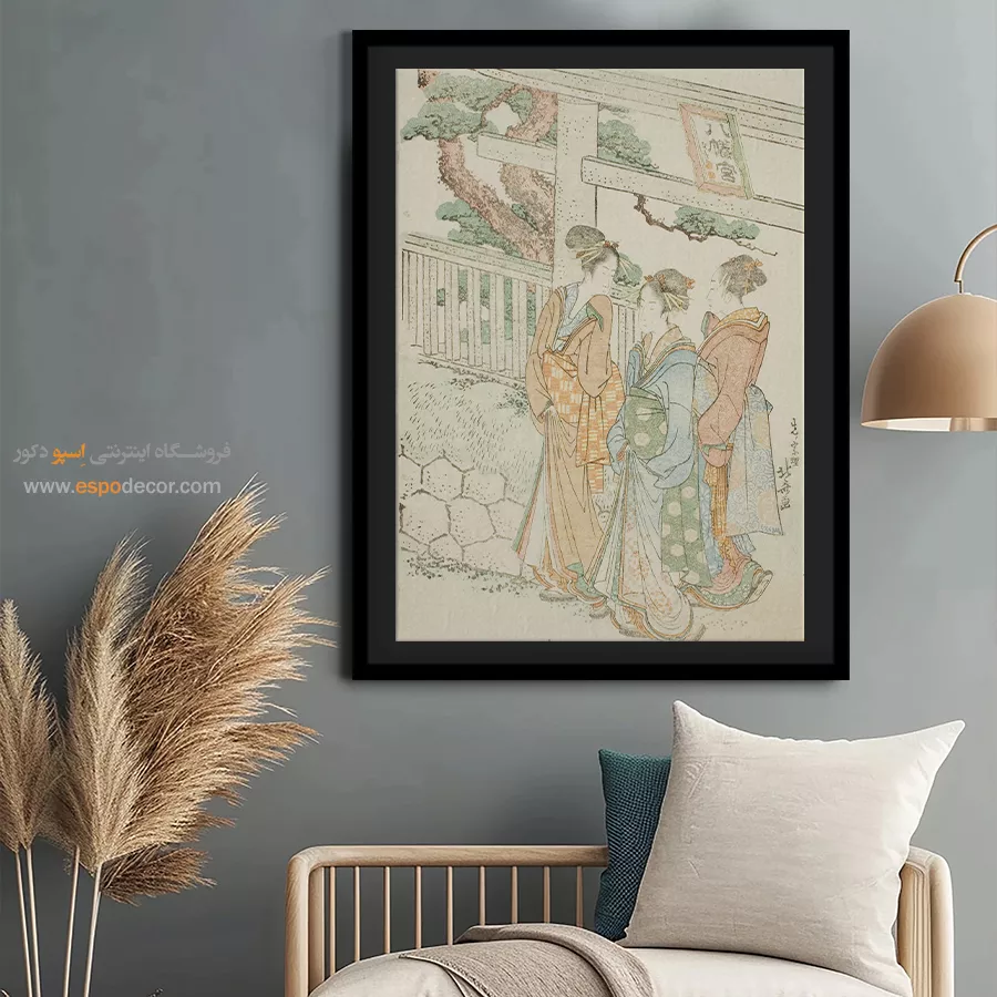 تابلو برای هنردوستان - بازدید از زیارتگاه هاچیمن – تابلو نقاشی هوکوسای - اسپو دکور