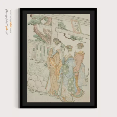 تابلو برای هنردوستان - بازدید از زیارتگاه هاچیمن – تابلو نقاشی هوکوسای - اسپو دکور