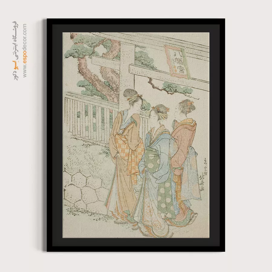 تابلو برای هنردوستان - بازدید از زیارتگاه هاچیمن – تابلو نقاشی هوکوسای - اسپو دکور