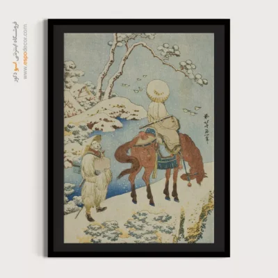 تابلو برای گالری‌داران - اسب سواری در برف – تابلو نقاشی هوکوسای - اسپو دکور