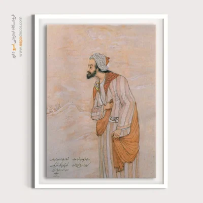 تابلو نقاشی مدرن - گوش کردن با گوش قلب – تابلو نقاشی های حسین بهزاد - اسپو دکور