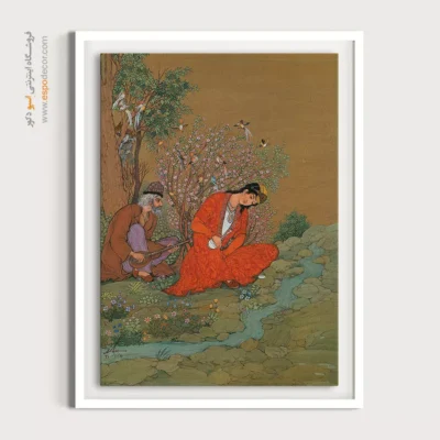 خرید نقاشی مینیاتور - نسیم بهار – تابلو نقاشی های حسین بهزاد - اسپو دکور