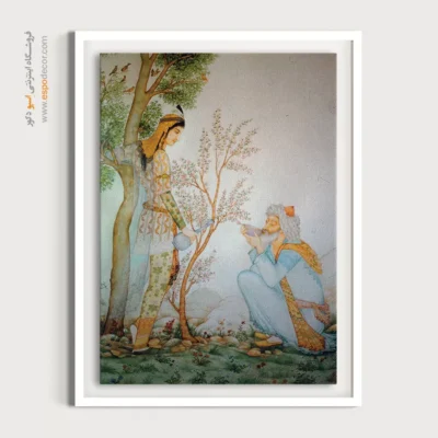 تابلو نقاشی نگارگری مینیاتور - اگر تاجر شراب بتواند آرزوهای آزادیخواهان را برآورده کند – تابلو نقاشی های حسین بهزاد - اسپو دکور