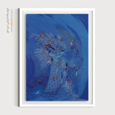 خرید اینترنتی تابلو مینیاتور - جذابیت و عشوه گری – تابلو نقاشی های حسین بهزاد - اسپو دکور