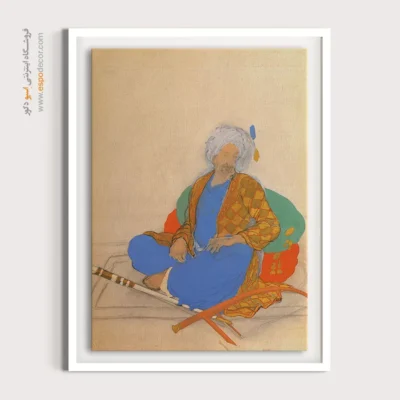 تابلو طرح کلاسیک ایرانی - رودکی – تابلو نقاشی های حسین بهزاد - اسپو دکور