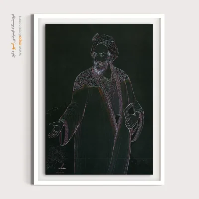 آثار نگارگری بر بوم - سعدی – تابلو نقاشی های حسین بهزاد - اسپو دکور