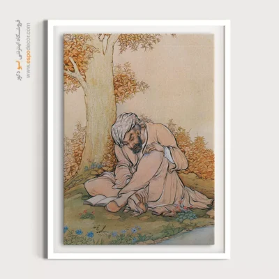 نقاشی شرقی کلاسیک - شیخ عطار – تابلو نقاشی های حسین بهزاد - اسپو دکور