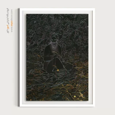 تابلو سنتی ایرانی برای منزل - فردوسی – تابلو نقاشی های حسین بهزاد - اسپو دکور