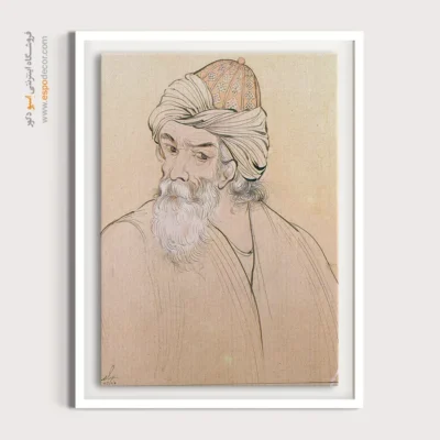 تابلو نقاشی فرهنگی ایران - مولانا – تابلو نقاشی های حسین بهزاد - اسپو دکور