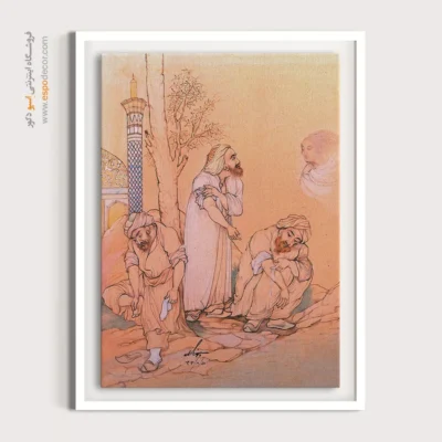 هنر تصویری سنتی ایران - هر کس این وضو را بگیرد همیشه پاک می ماند – تابلو نقاشی های حسین بهزاد - اسپو دکور