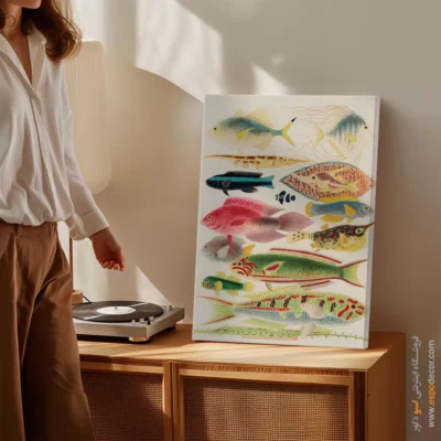 تابلو جانوران دریایی - اسپو دکور