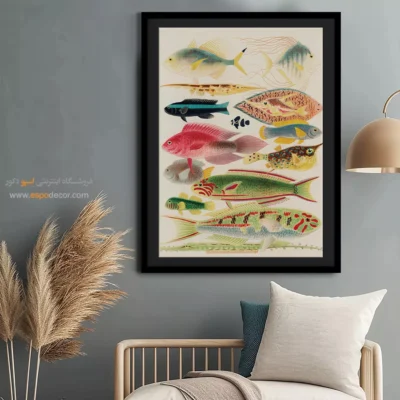 تابلو جانوران دریایی - اسپو دکور