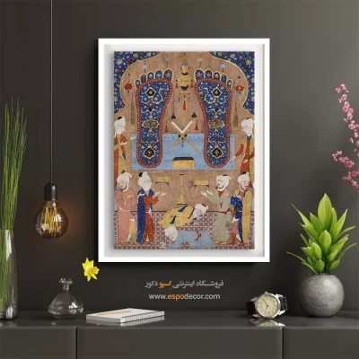 تابلو برای خانه سبک هنری - مسجدی در حرم امام رضا – تابلو نقاشی ایرانی - اسپو دکور