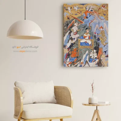 تابلو دست‌ساز مدرن - شاه جمشید – تابلو نقاشی ایرانی - اسپو دکور