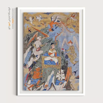 تابلو دست‌ساز مدرن - شاه جمشید – تابلو نقاشی ایرانی - اسپو دکور